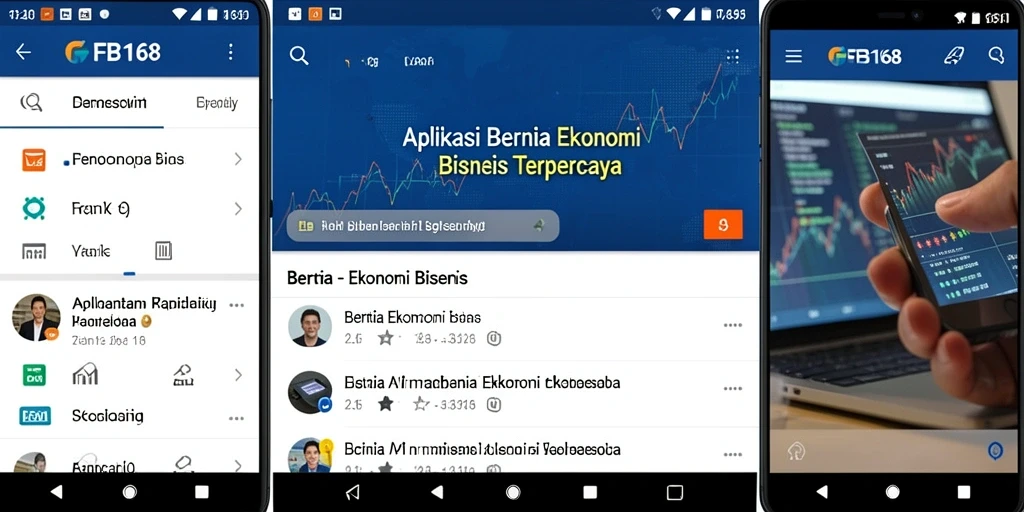 Antarmuka FB168 yang informatif dan menarik untuk berita Ekonomi Bisnis.
