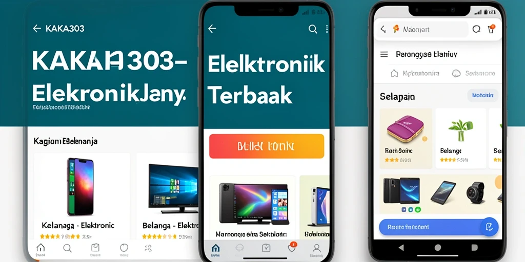 Tampilan antarmuka utama KAKA303 untuk belanja elektronik.
