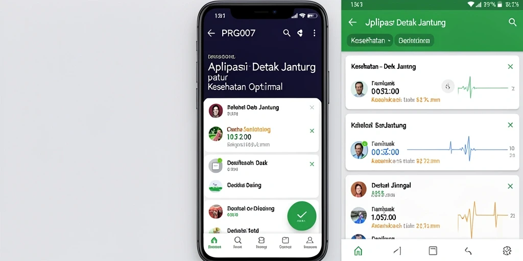 Tampilan antarmuka pengguna PRG007 yang intuitif dan informatif.