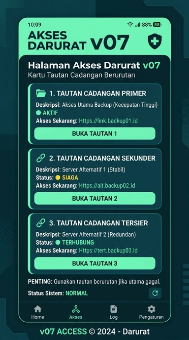 Tampilan link alternatif v07