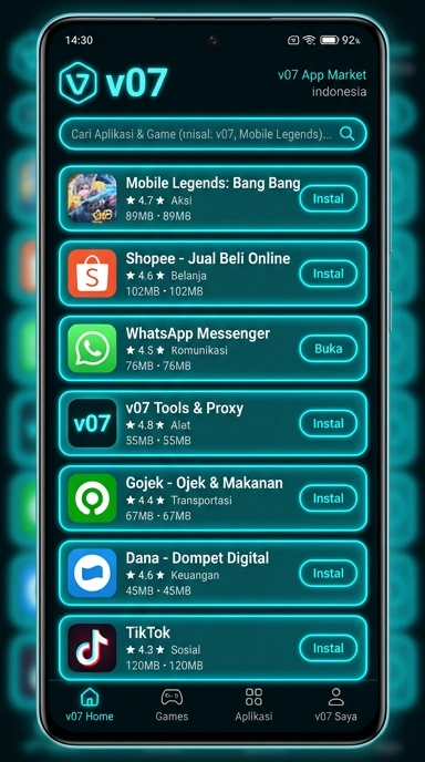 Tampilan katalog aplikasi v07